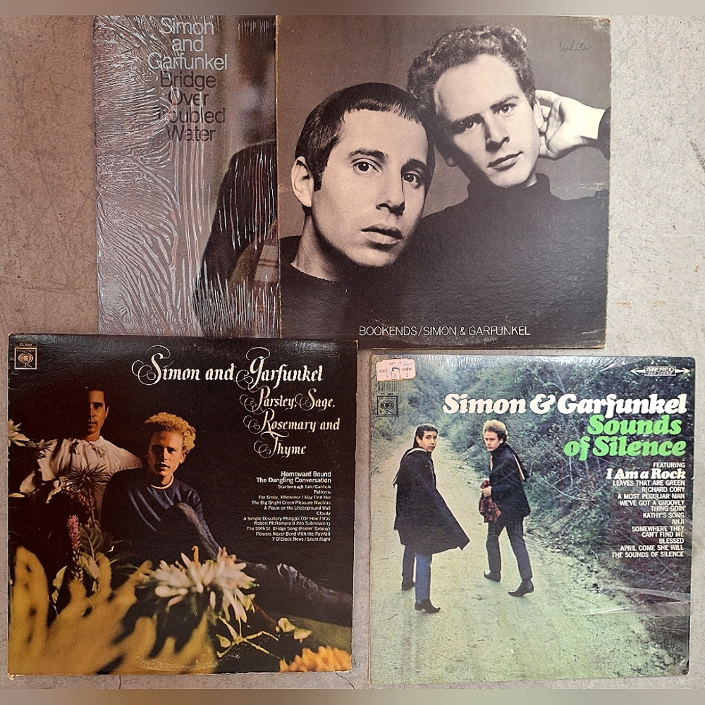 🎵SIMON & GARFUNKEL🎵4 Vinyl Records